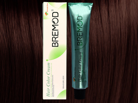 Bremod Hair Color Cream 4.5 Medium Mahogany Brown 100ml For Discount