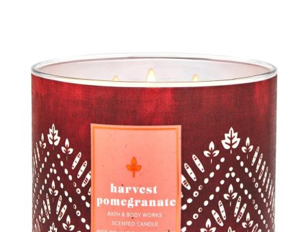 Bath & Body Works Harvest Pomegranate 3-Wick Candle Online now