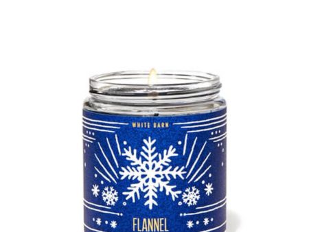 Bath & Body Works Flannel Single Wick Candle For Sale