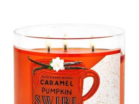 Bath & Body Works Caramel Pumpkin Swirl 3-Wick Candle Discount