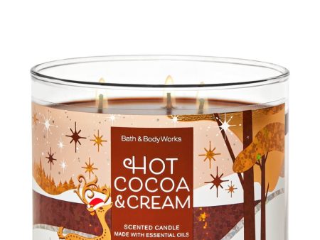 Bath & Body Works Hot Cocoa & Cream 3-Wick Candle Online now