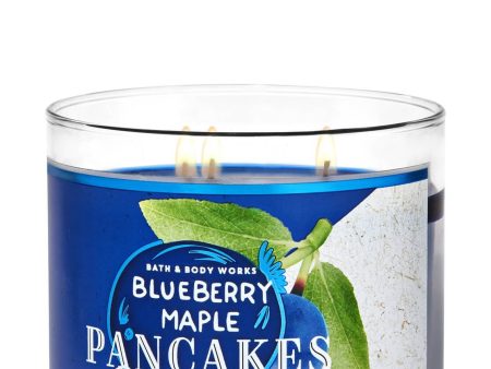 Bath & Body Works Blueberry Maple Pancakes 3-Wick Candle Sale