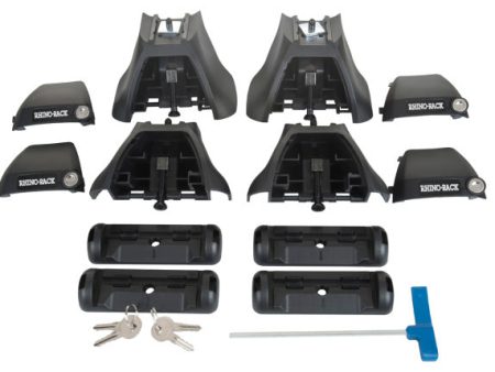 Rhino-Rack 02-07 Subaru Impreza 4 Door Sedan Vortex 2500 2 Bar Roof Rack - Black Hot on Sale