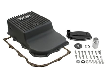 B&M Hi-Tek Deep Heavy Duty Transmission Pan - Black Online Sale