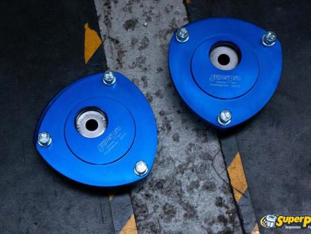 SuperPro 2015 Audi A3 Quattro Premium Front Upper Fixed Camber Offset Strut Mount Set Hot on Sale