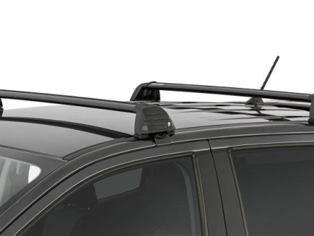 Rhino-Rack 11-20 Ford Ranger PX 4 Door Double Cab Vortex ROC25 Flush 2 Bar Roof Rack - Black For Cheap