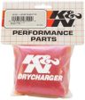 K&N Red Drycharger 5.25in x 3in Round Tapered Air Filter Wrap Online Hot Sale