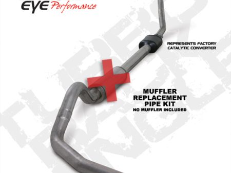 Diamond Eye KIT 4in TB MFLR RPLCMENT PIPE SGL SS 94-97 7 3L F250 F350 PWRSTROKE NFS W CARB EQIV STDS Hot on Sale