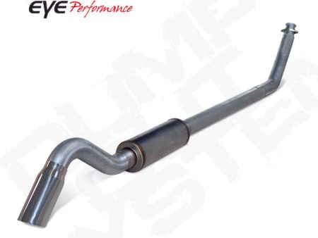 Diamond Eye 4in SS TURBO BACK SGL DUMP OUT 98.5-02 DODGE INCLUDING TIP NO MFLR Online Sale