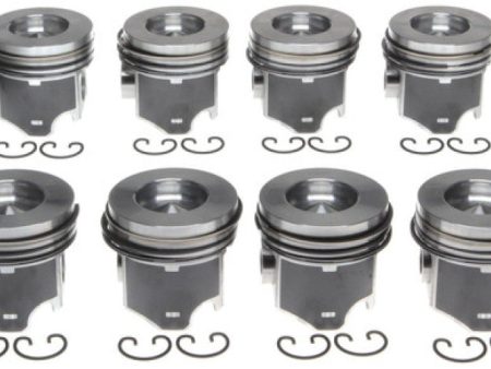 Mahle OE Ford 6.0L Diesel w  Reduced Compression Distance by .010 Piston Set (Set of 8) w  .02 Rings Discount