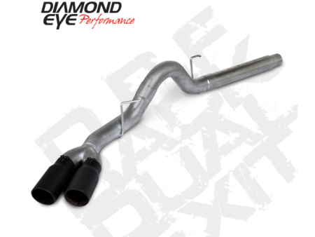 Diamond Eye 18-19 Ford 3.0L Powrstrke F150 - 4in 409SS DPF Back Kit Sprt Dual w Tips 4512BRA-DEBK Fashion