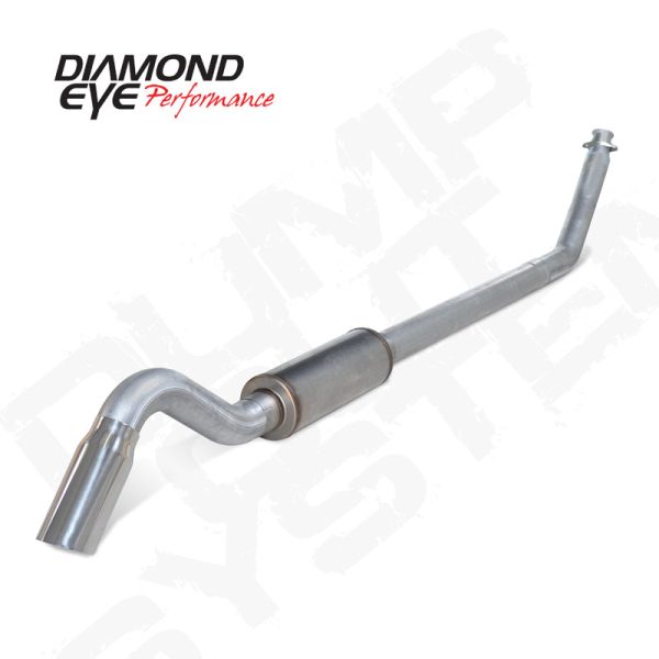 Diamond Eye 4in AL TURBO BACK SGL DUMP OUT 94-02 DODGE INCLUDING TIP For Sale