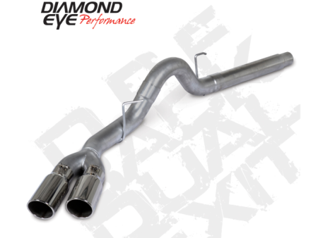 Diamond Eye 18-19 Ford 3.0L Powrstrke F150 - 4in 409SS DPF Back Kit Sprt Dual w Tips 4512BRA-DE on Sale