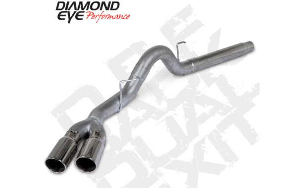 Diamond Eye 18-19 Ford 3.0L Powrstrke F150 - 4in 409SS DPF Back Kit Sprt Dual w Tips 4512BRA-DE on Sale