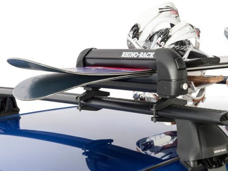 Rhino-Rack Universal Ski Snowboard Carrier - Fits 3 Pairs of Skis or 2 Snowboards - Black Sale