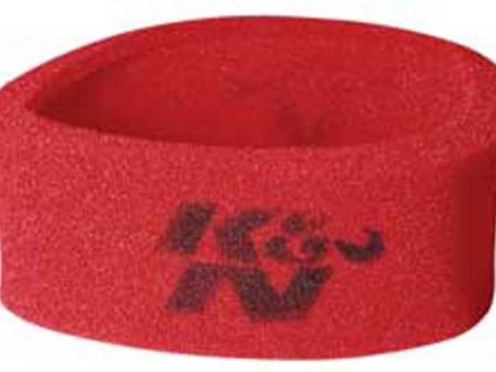 K&N Universal Airforce PreCleaner Air Filter Foam Wrap - Round Straight - Red on Sale