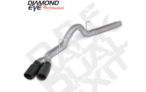 Diamond Eye 18-19 Ford 3.0L Pwrstrk F150 - 4in Alum DPF Back Exh Kit Sprt Dual w Tips 4512BRA-DEBK Discount