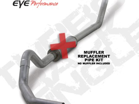 Diamond Eye KIT 4in TB MFLR RPLCMENT PIPE SGL AL: 98.5 - 02 DODGE CUMMINS 5.9L Online Sale