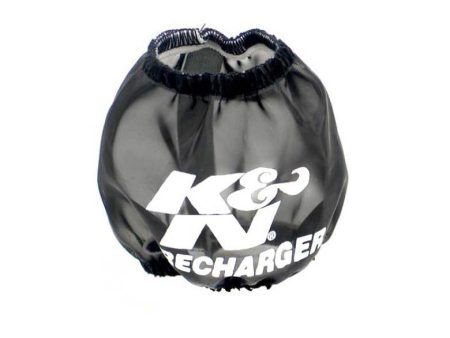 K&N Universal Precharger Round Tapered Air Filter Wrap Black 3in Base ID x 2in Top ID x 3in H For Sale