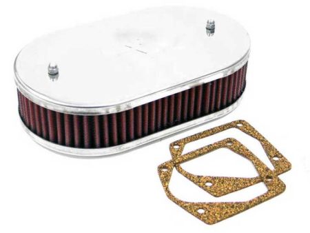 K&N Custom Racing Assembly Bolt On Oval 6-8 Air Filter 2.188in Height 5.125 ID 3.156in Flange Sale