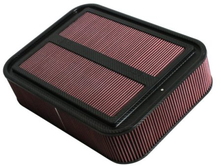 K&N Custom Racing Assembly Carbon Fiber 4in Air Box w o Base - Large Online Sale