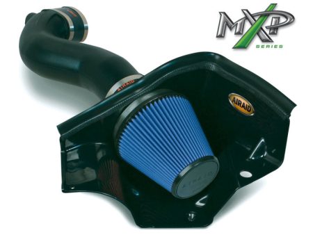 Airaid 05-09 Ford Mustang GT 5.0L Race Only (No MVT) MXP Intake System w  Tube (Dry   Blue Media) Online