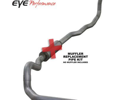 Diamond Eye KIT 4in TB MFLR RPLCMENT PIPE SGL AL: 89-93 DODGE CUMMINS 5.9L For Discount