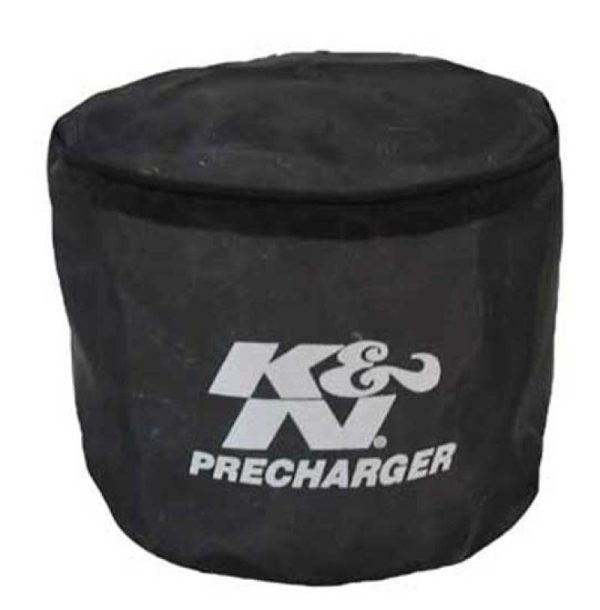 K&N Universal Precharger Round Straight Air Filter Wrap Black on Sale