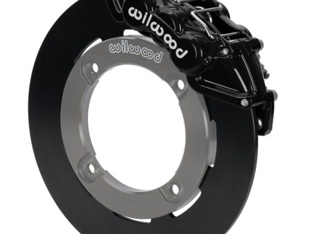 Wilwood 19-22 Honda Talon 1000 Black 6-Piston Front Kit 11.25in - Plain Face Steel Rotors on Sale