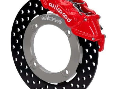 Wilwood 19-22 Honda Talon 1000 Red 6-Piston Front Kit 11.25in - Drilled Rotors Fashion