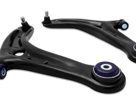 Superpro 13-17 Ford Fiesta Complete Front Lower Control Arm Kit (Caster Increase) Online Hot Sale