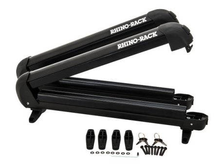 Rhino-Rack Universal Ski Snowboard Carrier - Fits 4 Pairs of Skis or 2 Snowboards - Black on Sale