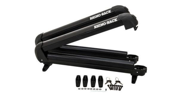 Rhino-Rack Universal Ski Snowboard Carrier - Fits 4 Pairs of Skis or 2 Snowboards - Black on Sale